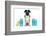 Dog Summer Vacation-Javier Brosch-Framed Photographic Print