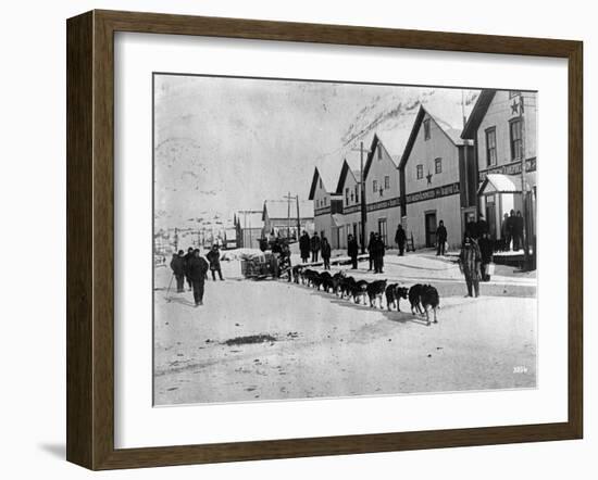 Dog Team (Dawson, Alaska)-Joe Smith-Framed Photographic Print