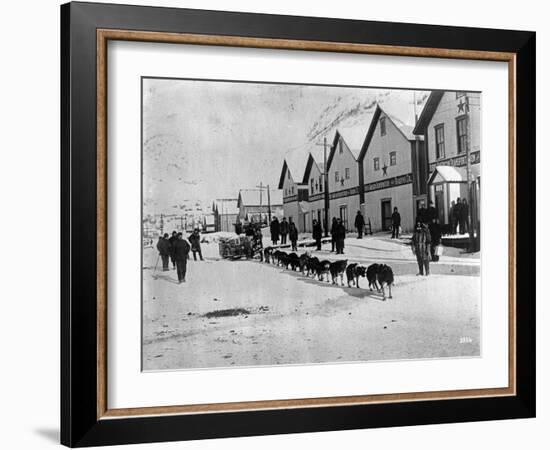 Dog Team (Dawson, Alaska)-Joe Smith-Framed Photographic Print