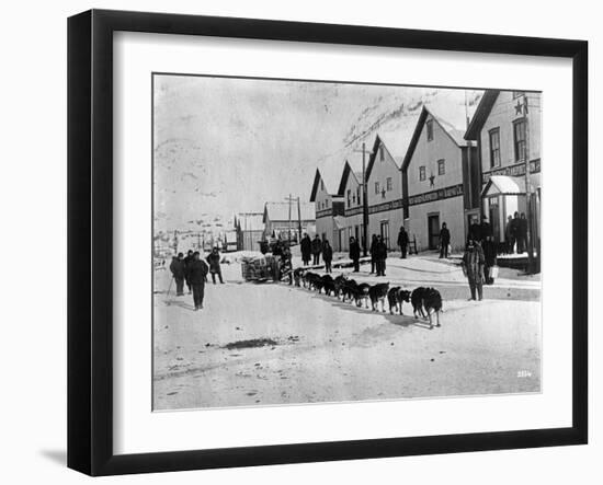 Dog Team (Dawson, Alaska)-Joe Smith-Framed Photographic Print