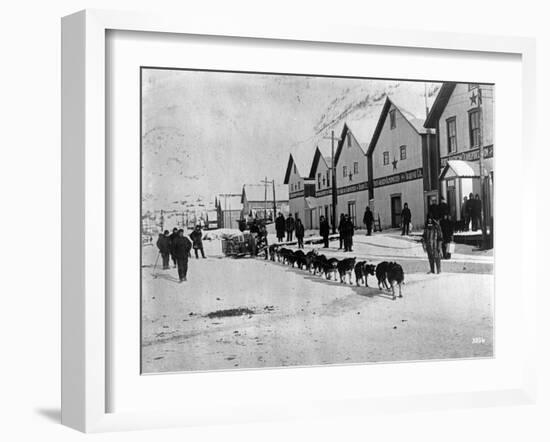 Dog Team (Dawson, Alaska)-Joe Smith-Framed Photographic Print