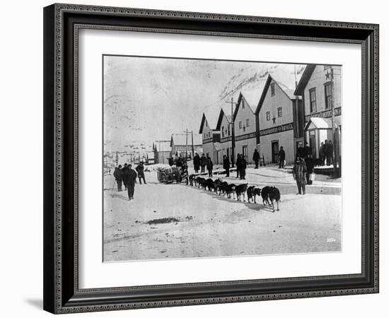 Dog Team (Dawson, Alaska)-Joe Smith-Framed Photographic Print