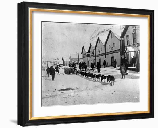 Dog Team (Dawson, Alaska)-Joe Smith-Framed Photographic Print