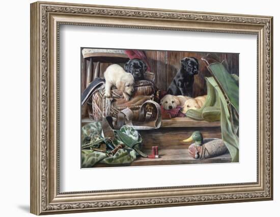 Dog Tired 2-Kevin Daniel-Framed Art Print