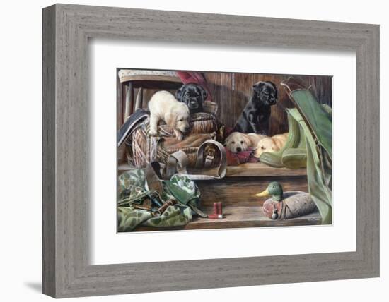 Dog Tired 2-Kevin Daniel-Framed Art Print