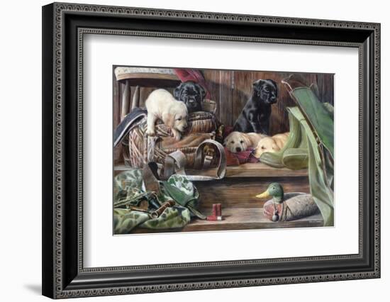 Dog Tired 2-Kevin Daniel-Framed Art Print