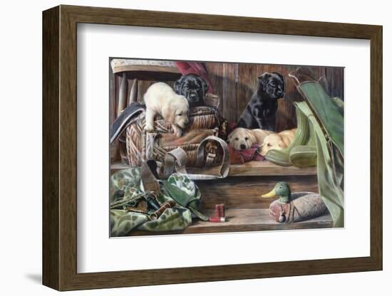 Dog Tired 2-Kevin Daniel-Framed Art Print