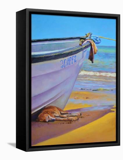 Dog-Tired oil on board-Colin Bootman-Framed Premier Image Canvas