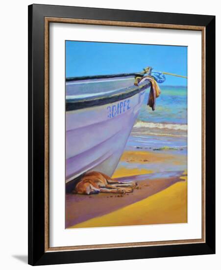 Dog-Tired oil on board-Colin Bootman-Framed Giclee Print
