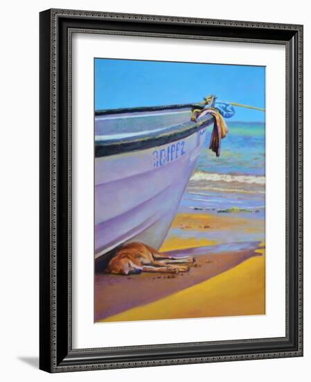 Dog-Tired oil on board-Colin Bootman-Framed Giclee Print