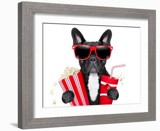 Dog to the Movies-Javier Brosch-Framed Photographic Print