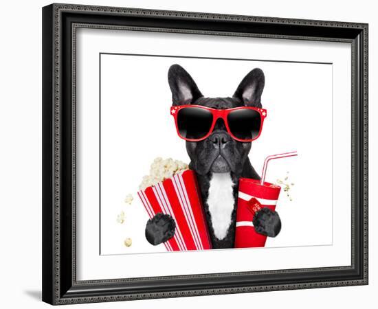 Dog to the Movies-Javier Brosch-Framed Photographic Print