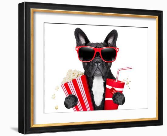 Dog to the Movies-Javier Brosch-Framed Photographic Print