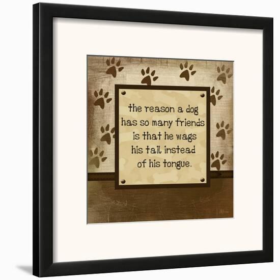 Dog Wags Tail-Jennifer Pugh-Framed Art Print