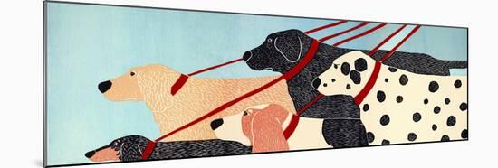 Dog Walker-Stephen Huneck-Mounted Giclee Print