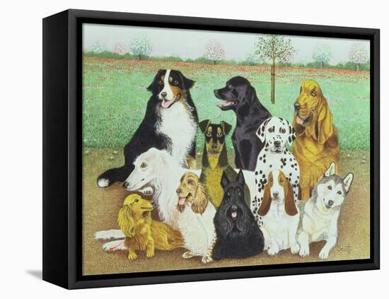 Dog Watch-Pat Scott-Framed Premier Image Canvas