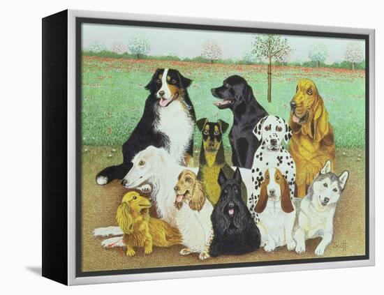 Dog Watch-Pat Scott-Framed Premier Image Canvas