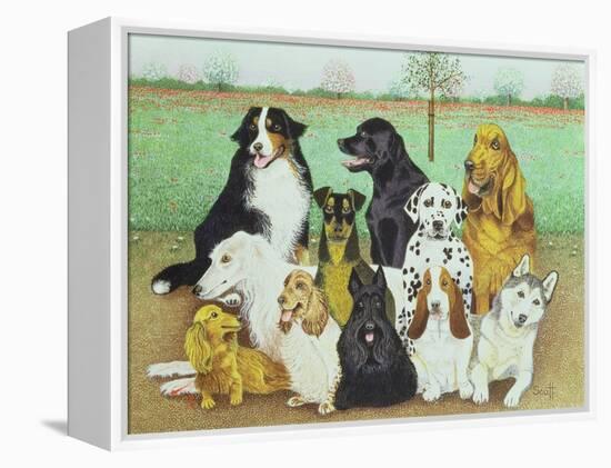 Dog Watch-Pat Scott-Framed Premier Image Canvas