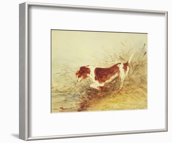 Dog Watching a Rat in the Water at Dedham-John Constable-Framed Premium Giclee Print