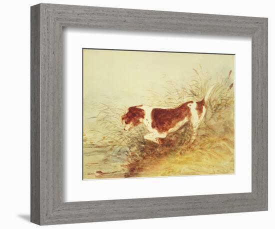 Dog Watching a Rat in the Water at Dedham-John Constable-Framed Giclee Print