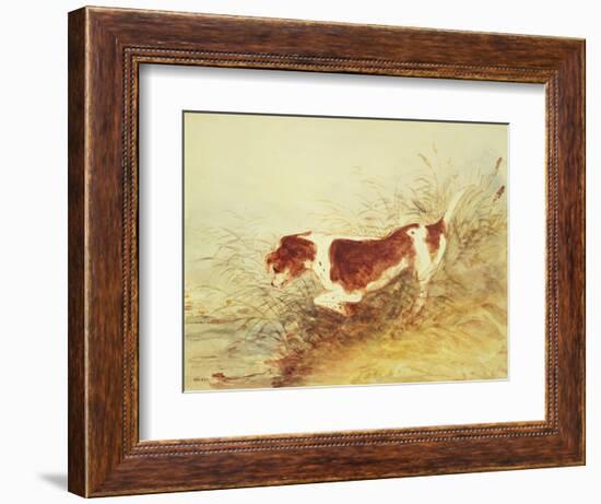 Dog Watching a Rat in the Water at Dedham-John Constable-Framed Giclee Print