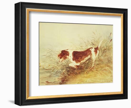 Dog Watching a Rat in the Water at Dedham-John Constable-Framed Giclee Print