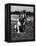 Dog Wearing Helmet on Football Field-Bettmann-Framed Premier Image Canvas