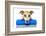 Dog With A Beauty Mask-Javier Brosch-Framed Photographic Print