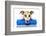 Dog With A Beauty Mask-Javier Brosch-Framed Photographic Print