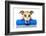 Dog With A Beauty Mask-Javier Brosch-Framed Photographic Print