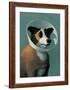 Dog with Cone-Michael Sowa-Framed Art Print