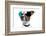 Dog With Funny Shades-Javier Brosch-Framed Photographic Print