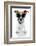 Dog with Funny Shades-Javier Brosch-Framed Photographic Print