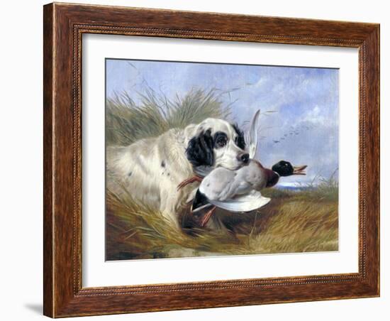 Dog with Wild Duck, 19th Century-Richard Ansdell-Framed Giclee Print