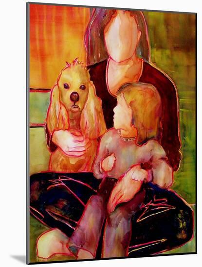 Dog, Woman and Child-Blenda Tyvoll-Mounted Art Print