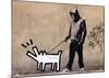 Dog-Banksy-Mounted Giclee Print