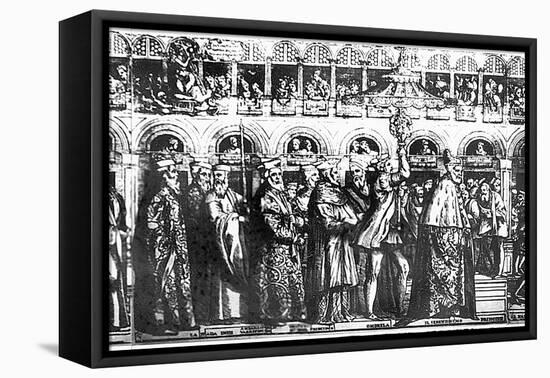 Dogal Procession, C.1555-60-Matteo Pagani-Framed Premier Image Canvas