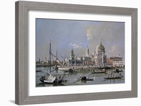 Dogana of Venice-Francesco Guardi-Framed Art Print