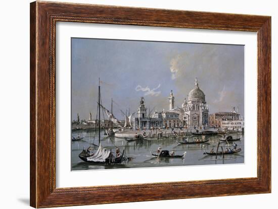 Dogana of Venice-Francesco Guardi-Framed Art Print