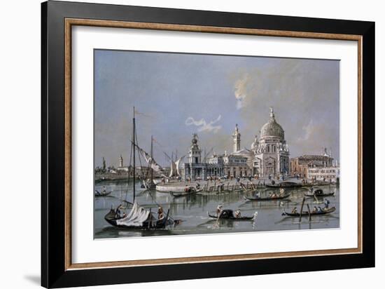 Dogana of Venice-Francesco Guardi-Framed Art Print