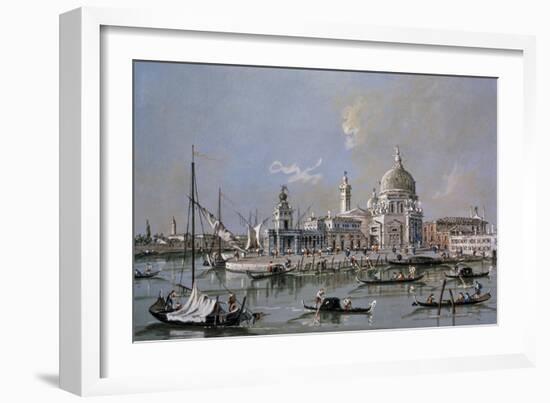 Dogana of Venice-Francesco Guardi-Framed Art Print