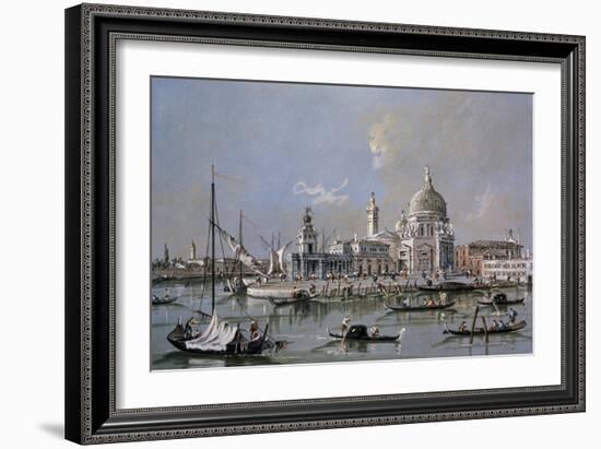 Dogana of Venice-Francesco Guardi-Framed Art Print