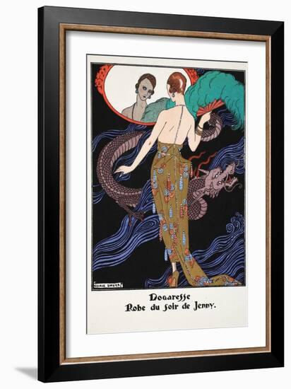 Dogaresse - Evening Gown by Jenny, 1919-21-Georges Barbier-Framed Giclee Print