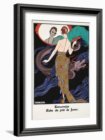 Dogaresse - Evening Gown by Jenny, 1919-21-Georges Barbier-Framed Giclee Print