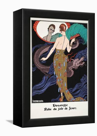 Dogaresse - Evening Gown by Jenny, 1919-21-Georges Barbier-Framed Premier Image Canvas