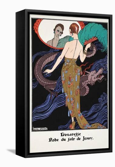 Dogaresse - Evening Gown by Jenny, 1919-21-Georges Barbier-Framed Premier Image Canvas