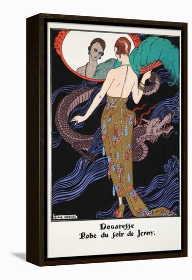 Dogaresse - Evening Gown by Jenny, 1919-21-Georges Barbier-Framed Premier Image Canvas