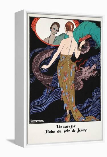 Dogaresse - Evening Gown by Jenny, 1919-21-Georges Barbier-Framed Premier Image Canvas