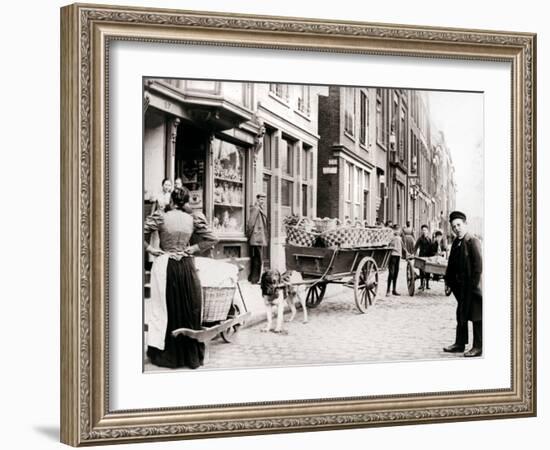 Dogcart, Antwerp, 1898-James Batkin-Framed Photographic Print