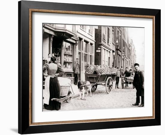 Dogcart, Antwerp, 1898-James Batkin-Framed Photographic Print